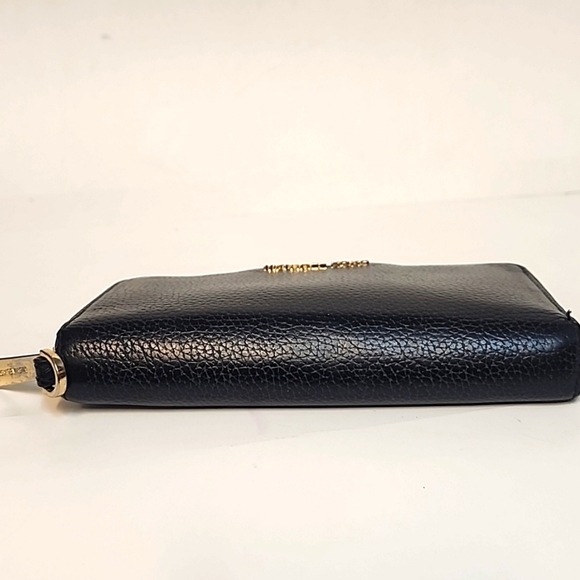 Michael Kors Saffiano Leather Continental Wallet in Black - Picture 6 of 11
